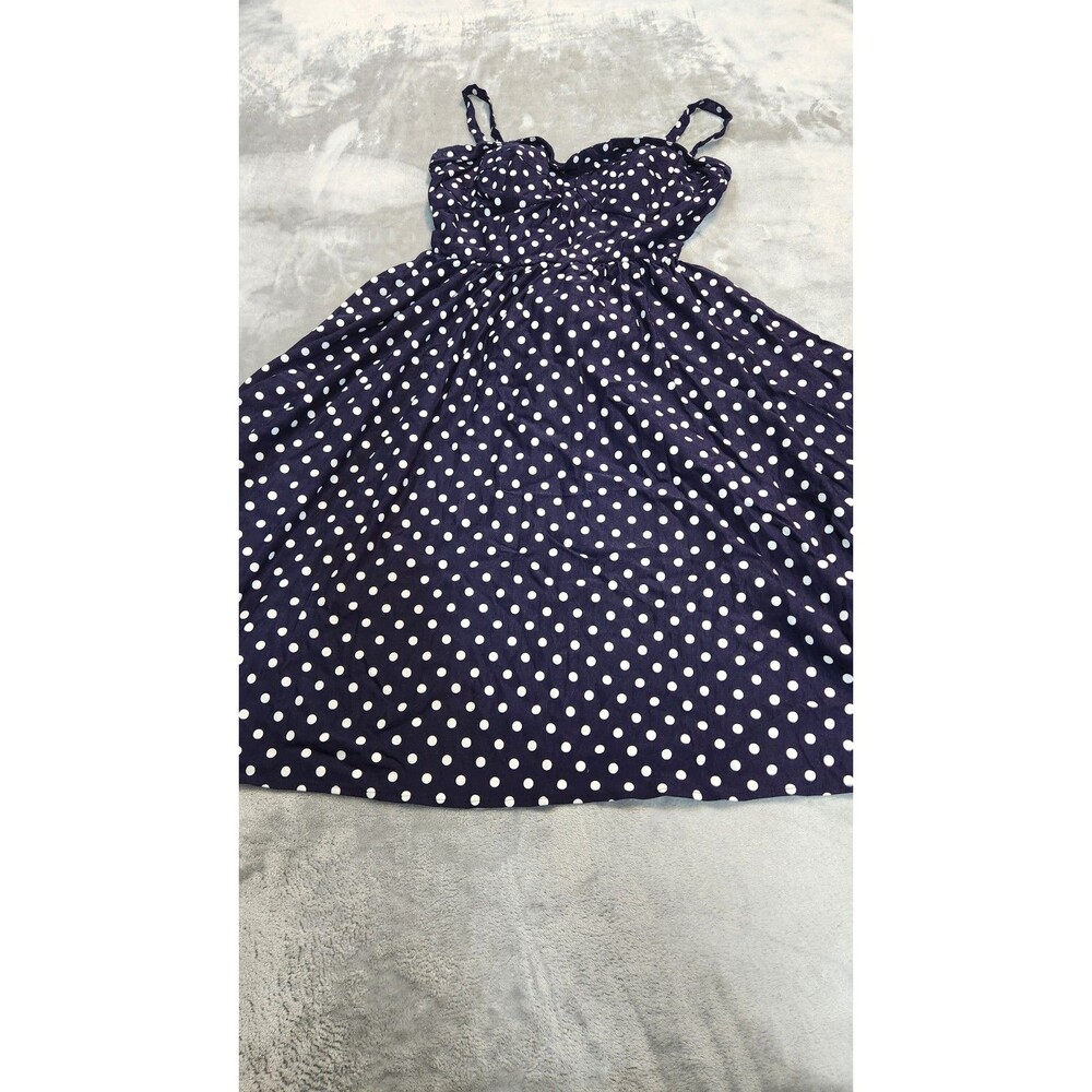 Stop Staring Alicia Estrada Small Blue Polka‎ Dot Classic Dress